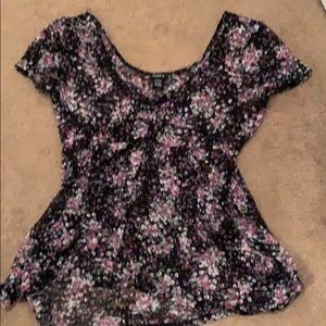 Pastel floral layering top